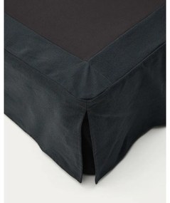 Antracitová čalúnená dvojlôžková posteľ 150x190 cm Jaira – Kave Home