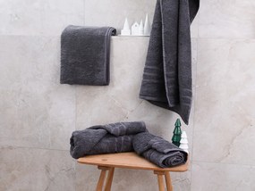 2x osuška Comfort 70x140 cm tmavosivá, 100% bavlna