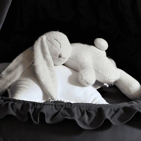 Mini hniezdo pre deti s volánom grafitová