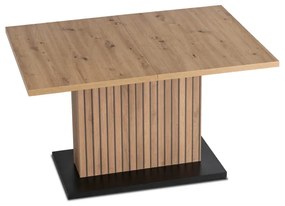 JAKS Rozkladací stôl 130 - 180 cm dub artisan čierny Giant