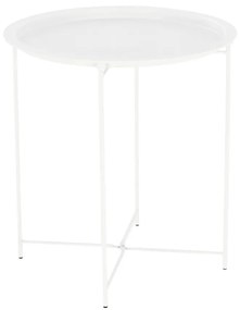 Príručný stolík s odnímateľnou táckou Render - biela