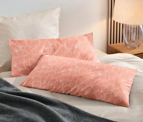 Obliečky na vankúše z mikrovlákna, koralové, 2 ks, cca 80 x 40 cm