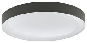 EGLO Stropné LED osvetlenie na diaľkové ovládanie LAURITO, 24W, 50cm, okrúhle, šedé