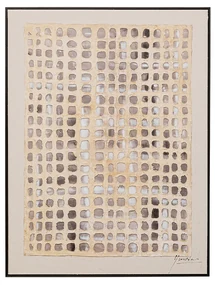 Glitter Curtain obraz béžový 120x90 cm