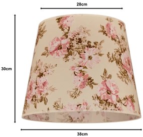 Duolla - Tienidlo k lustru CLASSIC L E27 pr. 38 cm ruža