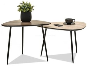 Konferenčný stolík Rossi Zest Xl (sonoma + čierna). Vlastná spoľahlivá doprava až k Vám domov. 1111867