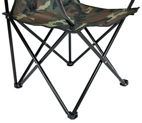 Skladacia rybárska stolička camo