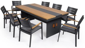 Hliníkový jedálenský nábytok MASSING 8