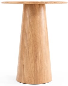 Okrúhly odkladací stolík z dubového dreva ø 40 cm Mushroom – Gazzda