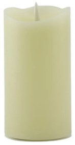 DECOLED LED sviečka, vosk, 8 x 10 cm, mandľová