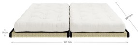 Variabilná pohovka Chico Tatami mat/Clay brown 85 × 200 × 80 cm