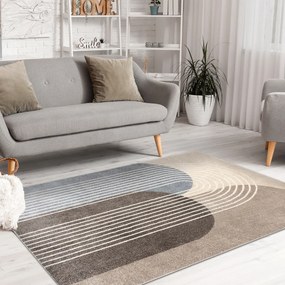 Dywany Łuszczów, Kusový koberec Fusion 0810 beige/brown, 140x190, viacfarebná, kancelária