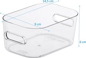 SMARTSTORE Organizér CompactClear, 0,6l (XS), 14,5 x 9,5 x 6 cm