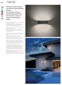 Redo 90388 - LED Vonkajšie nástenné svietidlo KAMAL LED/15W/230V 3000K IP54 šedá