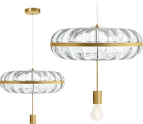 Toolight Toolight, závesné svietidlo 1xE27 APP1102-C, zlatá, OSW-08880