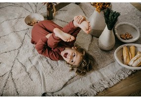 Béžový látkový detský kôš na hračky ø 33x38 cm Mama Mushroom – Lorena Canals