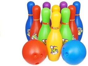 LEAN TOYS Farebná bowlingová sada 10 kusov