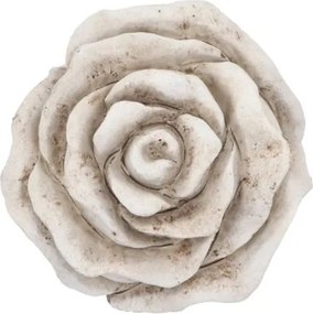 Šedá antik cementová dekorácia ruže Rose M - 11*11*11 cm