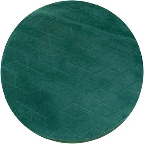 Koberec RABBIT 3D fľaškovo zelený kruh