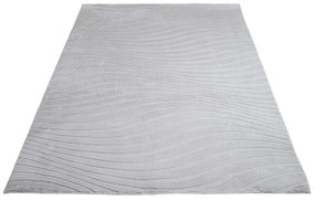 Dekorstudio Moderný kožušinový koberec Waves 503 - sivý Rozmer koberca: 120x170cm