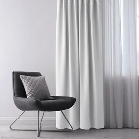 Restilo Záves Blackout EYELETS biela, 140 x 245 cm