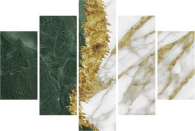 Obraz - Zelený mramor N⁰1 (150x105 cm)