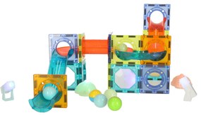 IKO Svietiace magnetické bloky pre deti – 49 prvkov