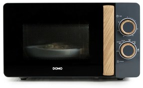 DOMO DO3320 mikrovlnná rúra WOOD YOU, antracitsivá