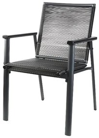 Livarno home Rozkladací záhradný stôl Miami + Záhradná stolička Miami, 6 kusov  (800008471)