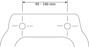 WENKO 21903100-WC toaletné sedátko SAMOS 44,5x37,5 cm biela/strieborná