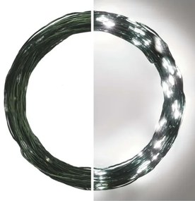 LED Vianočná vonkajšia reťaz 150xLED/20m IP44 studená biela