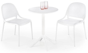 Záhradný stôl Caviar (biela) (pre 2 osoby). Vlastná spoľahlivá doprava až k Vám domov. 1092374