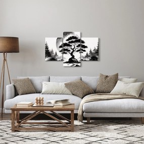 Obraz – Čiernobiela bonsai (90x60 cm)