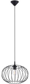 Sollux SL.1185 - Luster na lanku TSUNO 1xE27/15W/230V čierna