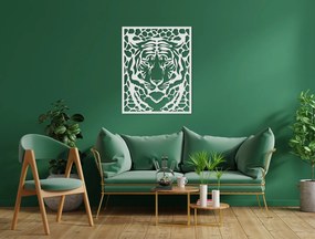 drevko Drevený obraz na stenu Tiger Rozmer obrazu: 40,5 x 32,5 cm, Farba dekorácie: Čierna