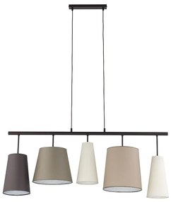 Luster na lanku PEDRO 5xE27/60W/230V béžová