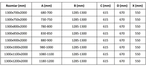 Mexen Velar, sprchový kút s posuvnými dverami 130(dvere) x 80(stena) cm, 8mm číre sklo, grafitová matná, 871-130-080-01-66