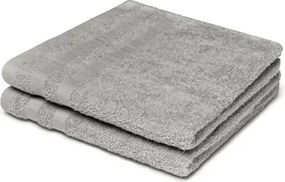 Ručník pro hosty Miami 30x50 cm, strieborný%