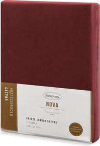 MAKOSATÉNOVÉ PRESTIERADLO NOVA3 140X200 CM BORDOVÉ
