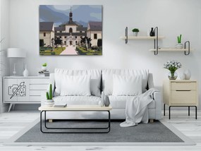 Gario Maľovanie podľa čísel Zámok Kuks Rozmery: 80 x 60 cm, Rámovanie: Iba zrolované plátno