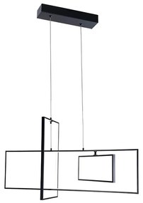 ONLI - LED Luster na lanku SQUID LED/60W/230V 4000K čierna