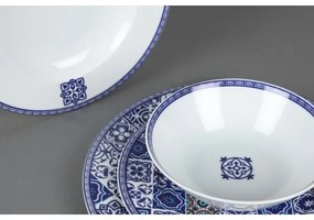24-dielna jedálenská súprava, modrá, porcelán