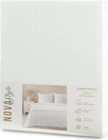 SATÉNOVÉ OBLIEČKY VERA 140X200 CM, 1 KS 70X80 CM BIELE