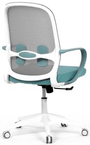 Autronic BONTEC Kancelárska stolička, hojdací mechanizmus, modrá látka, KA-S425 BLUE Farba: Šedá