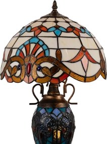 BRILAGI - Tiffany vitrážová stolná lampa MIRABELLA 1xE27/60W/230V + 1xE14/40W