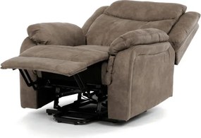 Polohovacie kreslo hnedé, elektrické TV-Q8668 BR3
