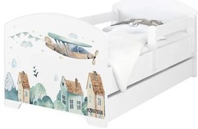 Detská posteľ OSKAR - 180x80 cm - DO NEBIES - biela