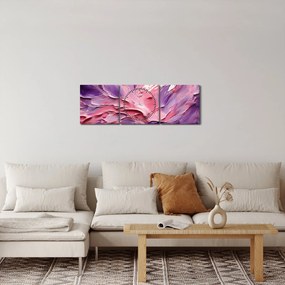 Obraz - Romantická abstrakcia (s hodinami) (90x30 cm)