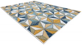 Dywany Łuszczów Kusový koberec Cooper Sisal Mosaic 22222 ecru/navy – na von aj na doma - 160x220 cm