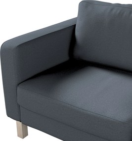 Poťah na sedačku Karlstad (nerozkladací, 2-miestny, krátky) farba produktu modrá látka zapletaná